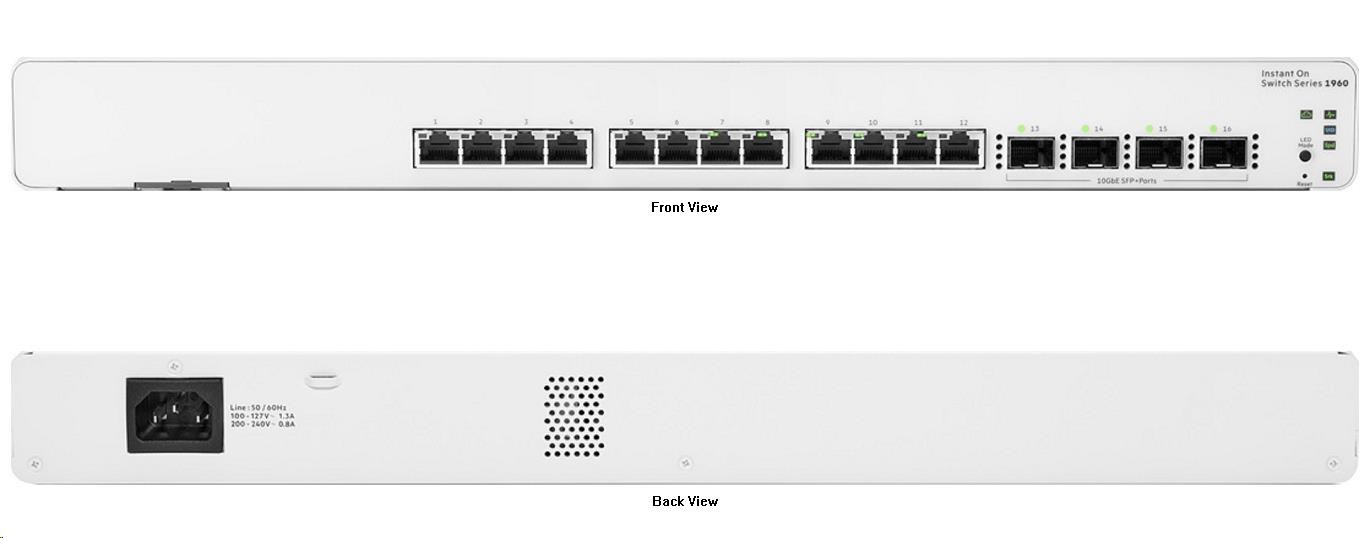 HPE Networking Instant On Switch 12p 10GBT 4p SFP+ 1960 (JL805A)7 