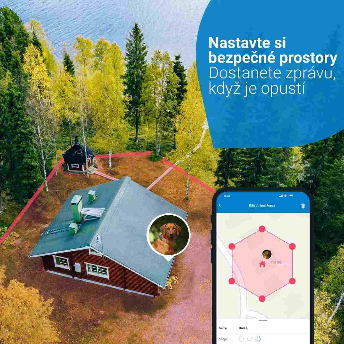 Tractive GPS DOG 4 LTE – sledování polohy a aktivity pro psy - modrá2 
