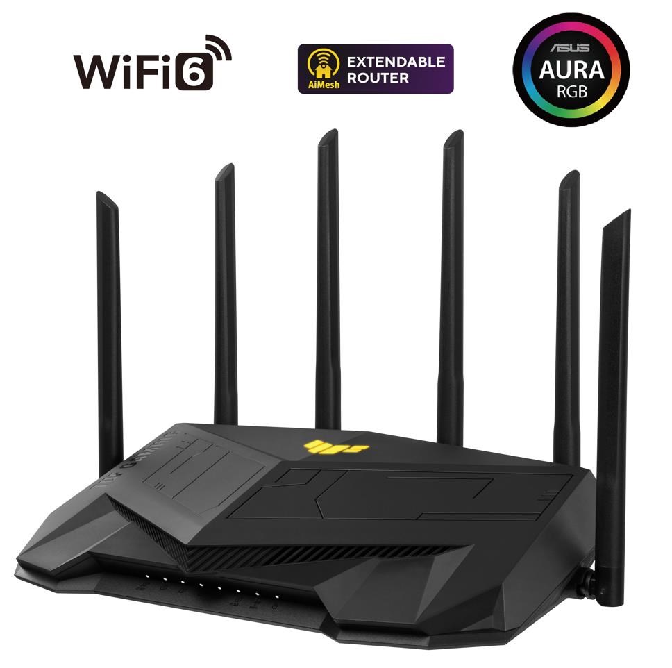ASUS TUF-AX6000 (AX6000) WiFi 6 Extendable Gaming Router,  2.5G porty,  AiMesh,  4G/ 5G Mobile Tethering2 