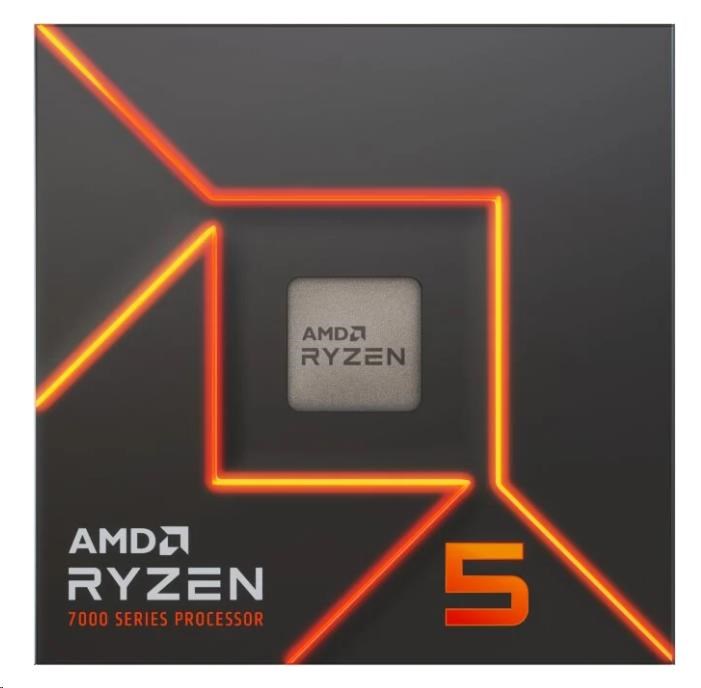 CPU AMD RYZEN 5 7600, 6-core, 3.8GHz, 38MB cache, 65W, socket AM5, BOX1 