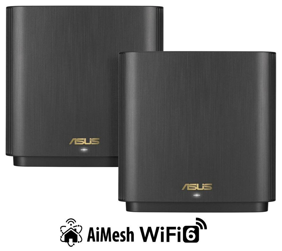 ASUS ZenWifi XT8 v2 2-pack black Wireless AX6600 Wifi 6 Tri-Band Gigabit Mesh system0 