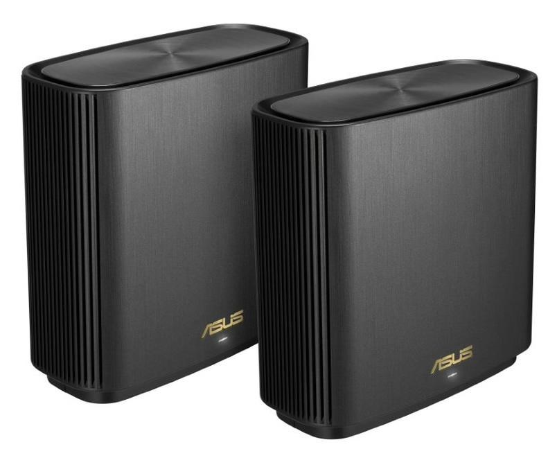 ASUS ZenWifi XT8 v2 2-pack black Wireless AX6600 Wifi 6 Tri-Band Gigabit Mesh system1 