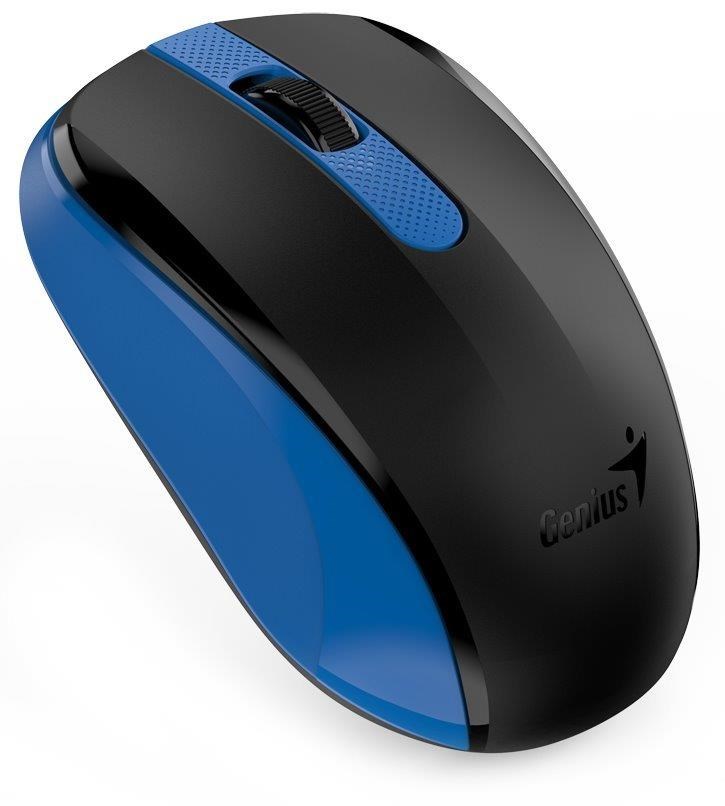GENIUS myš NX-8008S/  1200 dpi/  bezdrátová/  tichá/  BlueEye senzor/  modrá1 