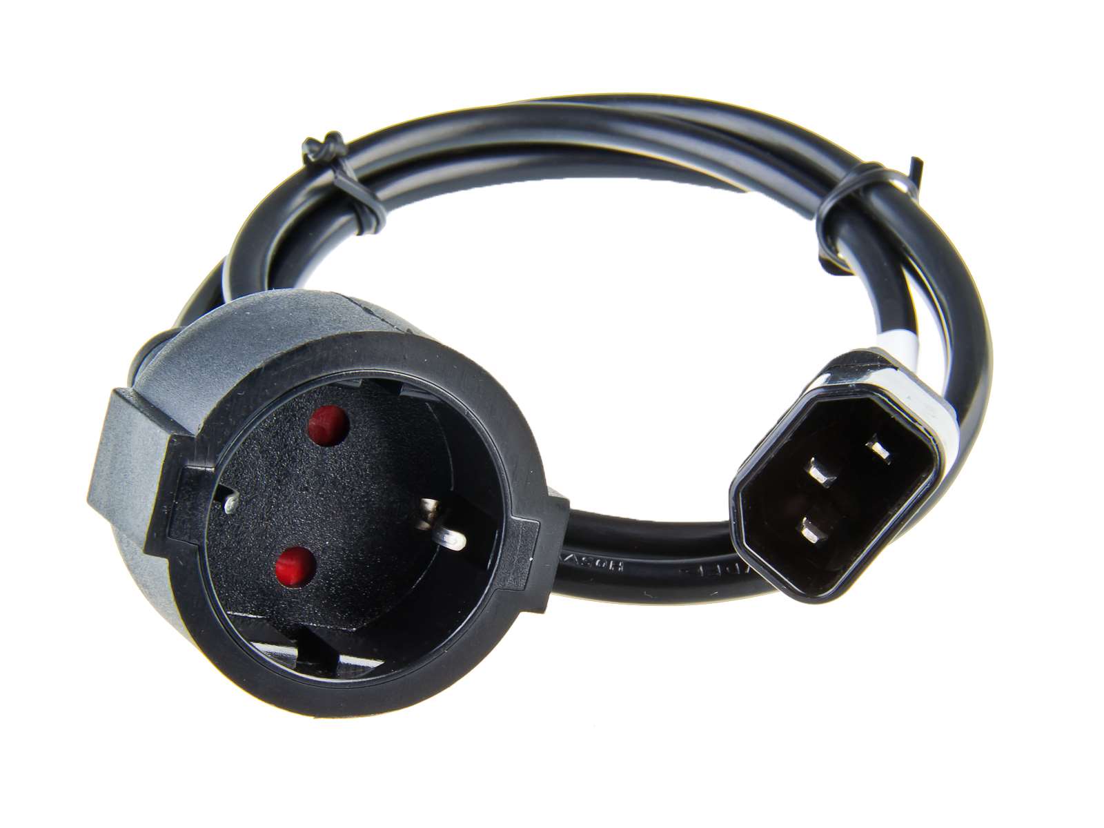 AVACOM síťový kabel pro výstup UPS - redukce PC konektor (IEC) na běžnou zásuvku (schuko) 1m0 