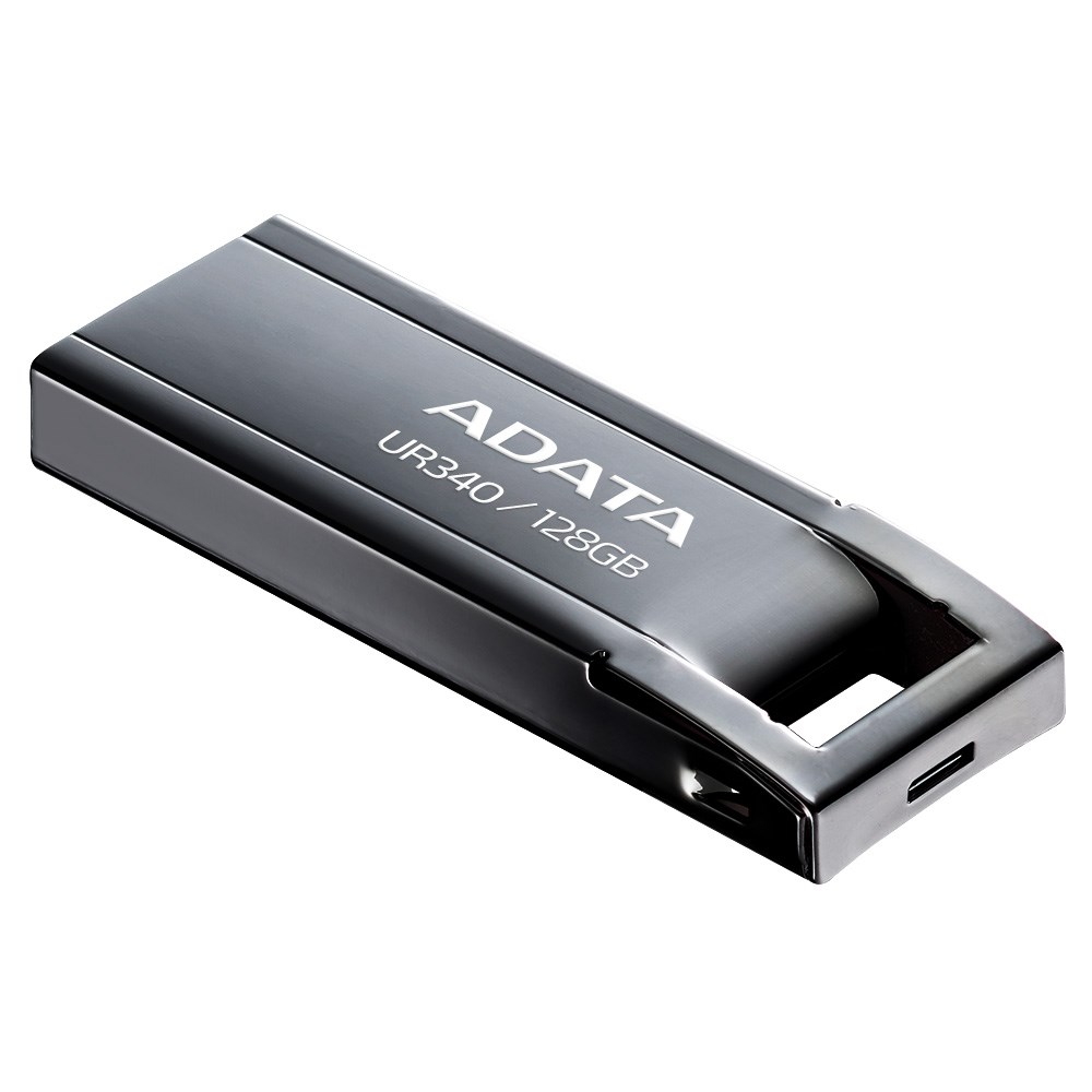 ADATA Flash Disk 128GB UR340,  USB 3.2 Dash Drive,  kov lesklá černá1 