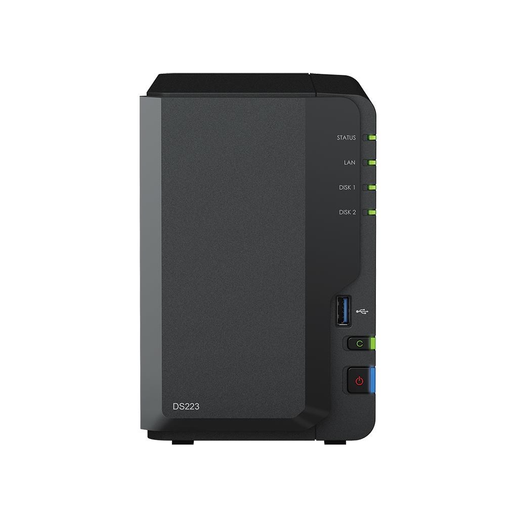 Synology DS223 DiskStation (4C/RealtekRTD1619B/1,7GHz/2GBRAM/2xSATA/2xUSB3.2/1xGbE)0 