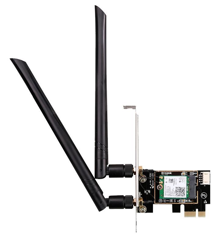 D-Link DWA-X582 Wireless AX3000 Wi-Fi 6 PCIe Adapter with Bluetooth 5.01 