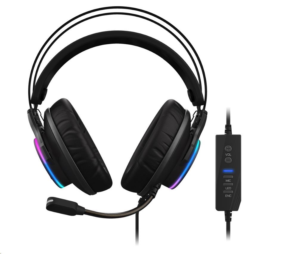 GIGABYTE sluchátka s mikrofonem AORUS H1,  headset,  USB3 