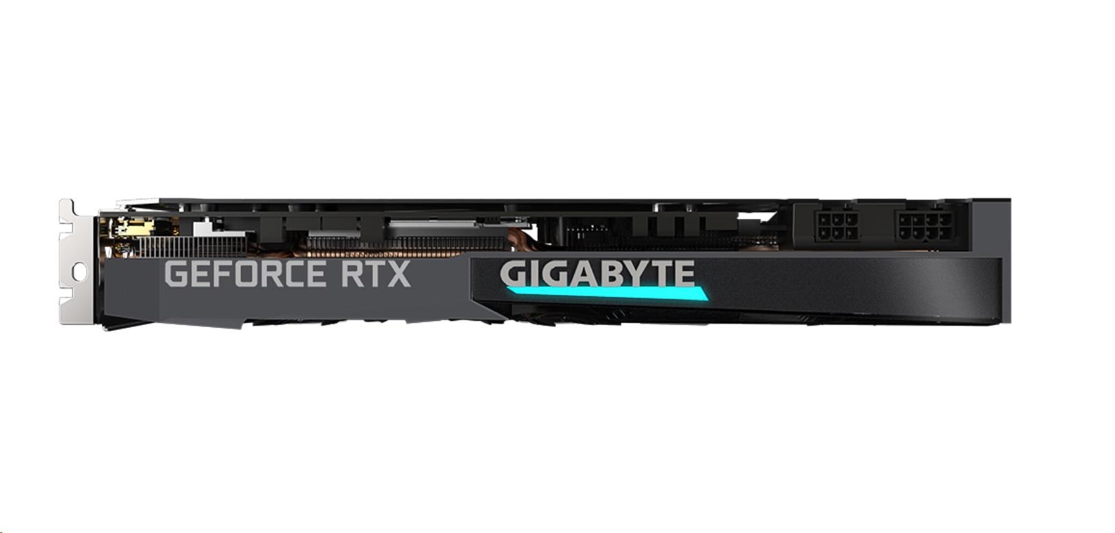BAZAR - GIGABYTE VGA NVIDIA GeForce RTX 3070 EAGLE OC 8G Rev. 2.0,  RTX 3070 LHR,  8GB GDDR6,  2xDP,  2x HDMI - Po opravě (B8 