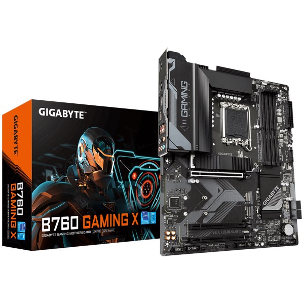 GIGABYTE MB Sc LGA1700 B760 GAMING X,  4xDDR5,  1xDP,  1xHDMI1 