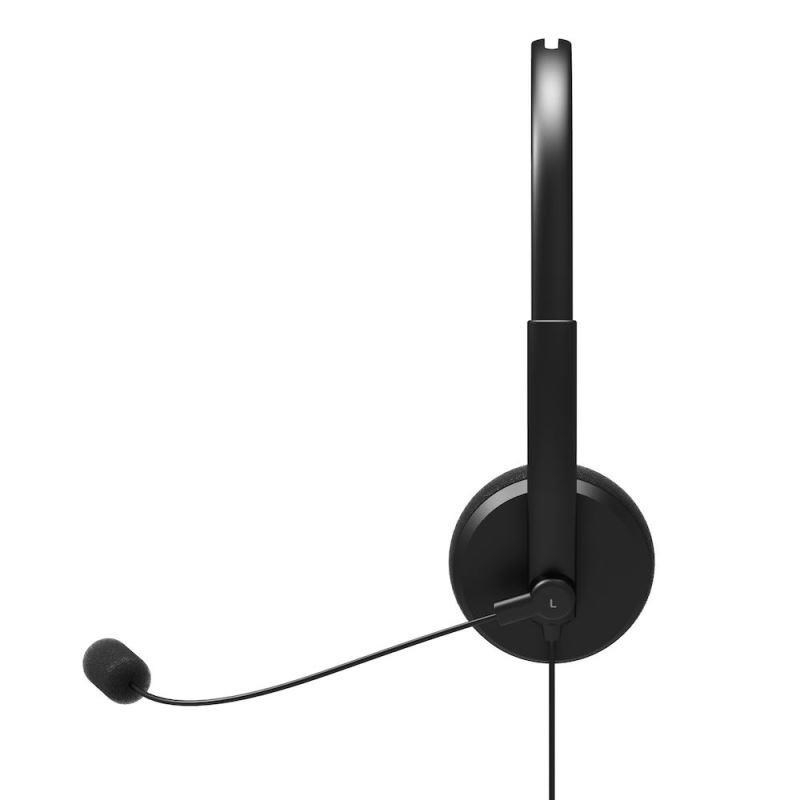 PORT stereo headset s mikrofonem,  USB-A,  černá2 