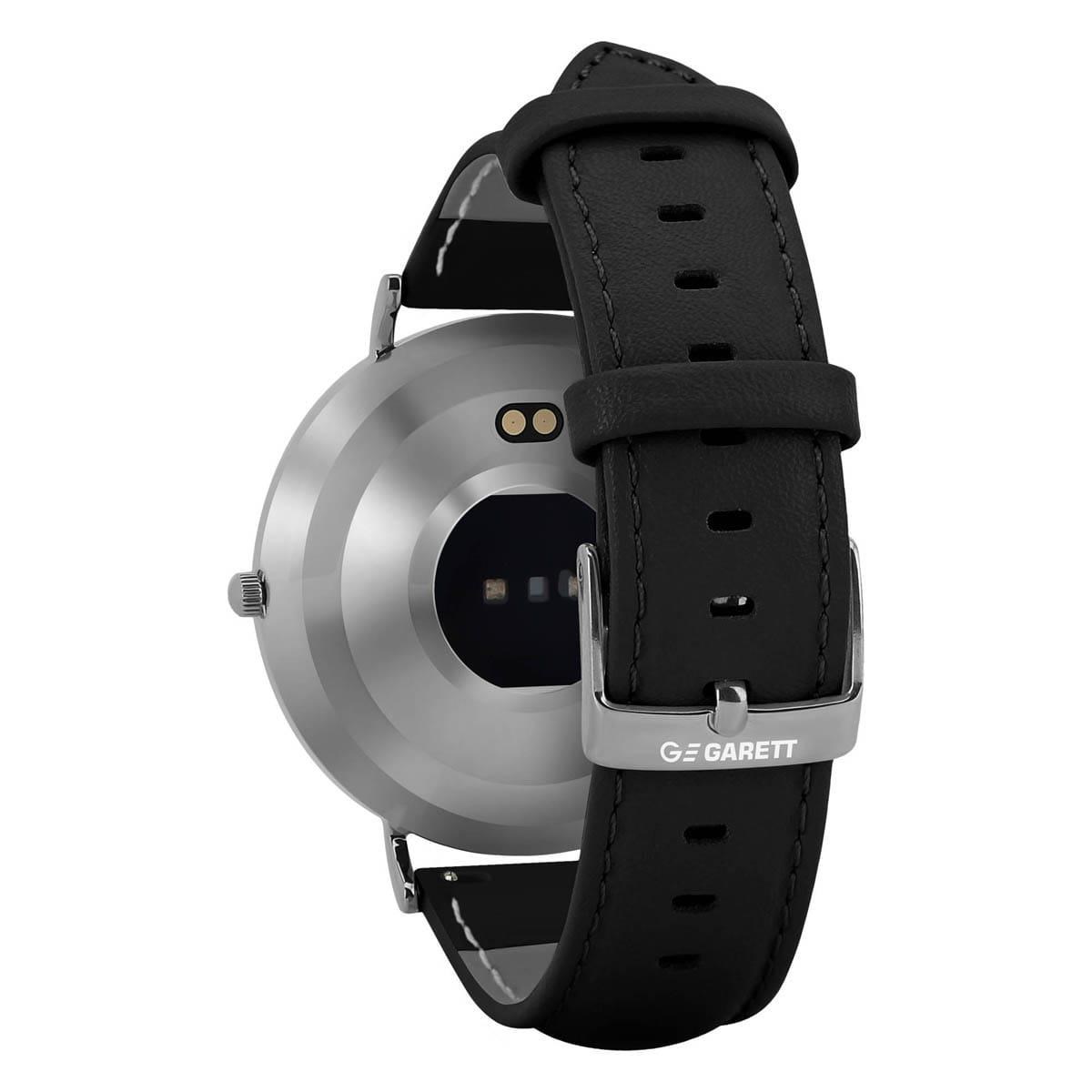 Garett Smartwatch Verona stříbrná,  černý řemínek2 