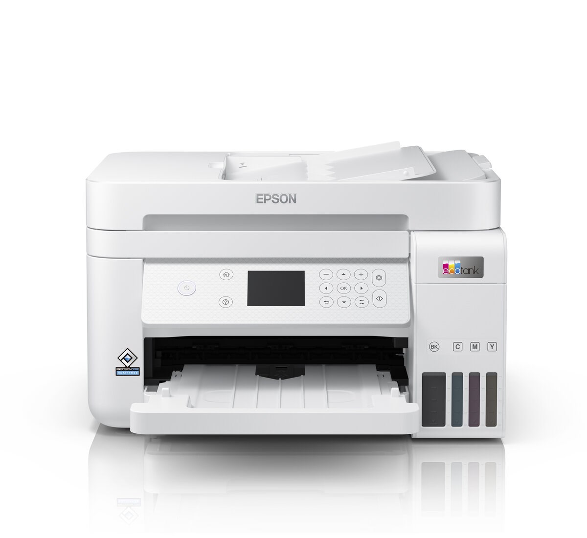 Atramentová tlačiareň EPSON EcoTank L6276, 3v1, A4, 1200x4800dpi, 33 str./min, USB, Wi-Fi, LAN, biela, 3 roky záruka po4 