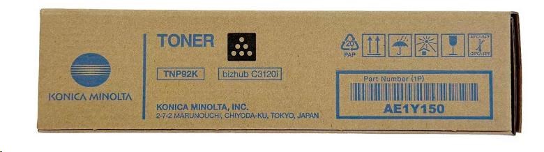 Minolta Toner TNP-92K,  čierny do bizhub C3120i (6k)0 