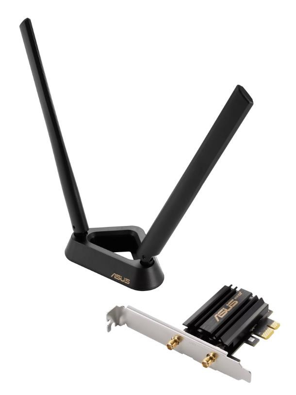 ASUS PCE-AXE59BT Wireless AXE5400 PCIe Wi-Fi 6E Adapter Card,  Bluetooth 5.20 