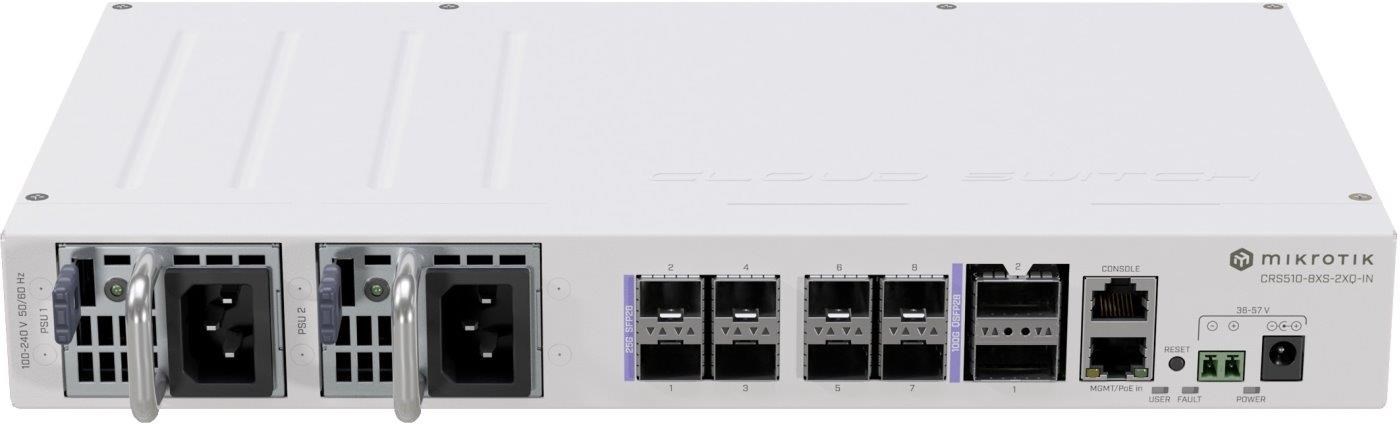 MikroTik Cloud Router Switch CRS510-8XS-2XQ-IN0 