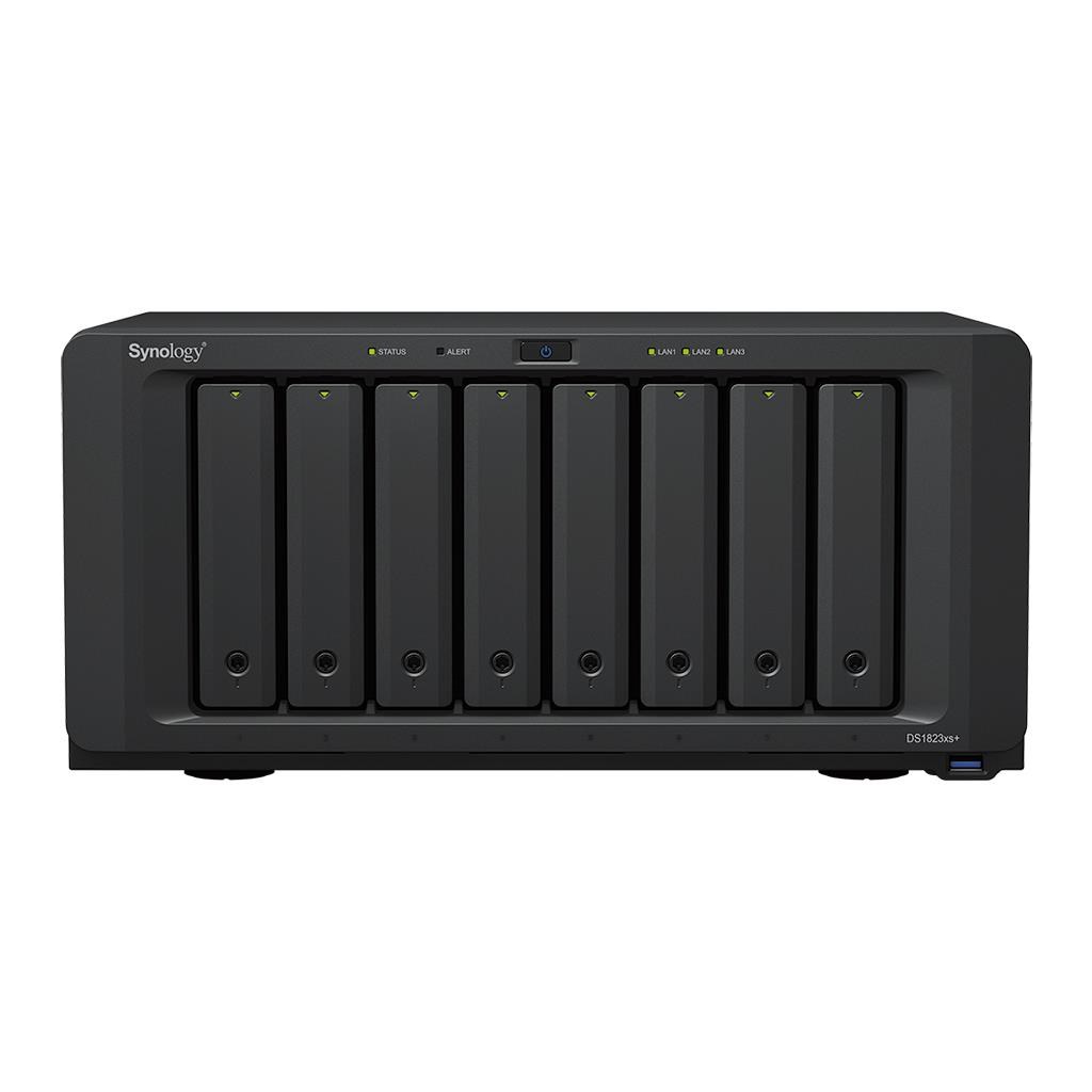 Synology DS1823xs+ DiskStation (4C/ RyzenV1780B/ 3, 35-3, 6GHz/ 8GBRAM/ 8xSATA/ 2xM.2/ 3xUSB3.2/ 2xGbE/ 1x10GbE/ 1xPCIe)0 