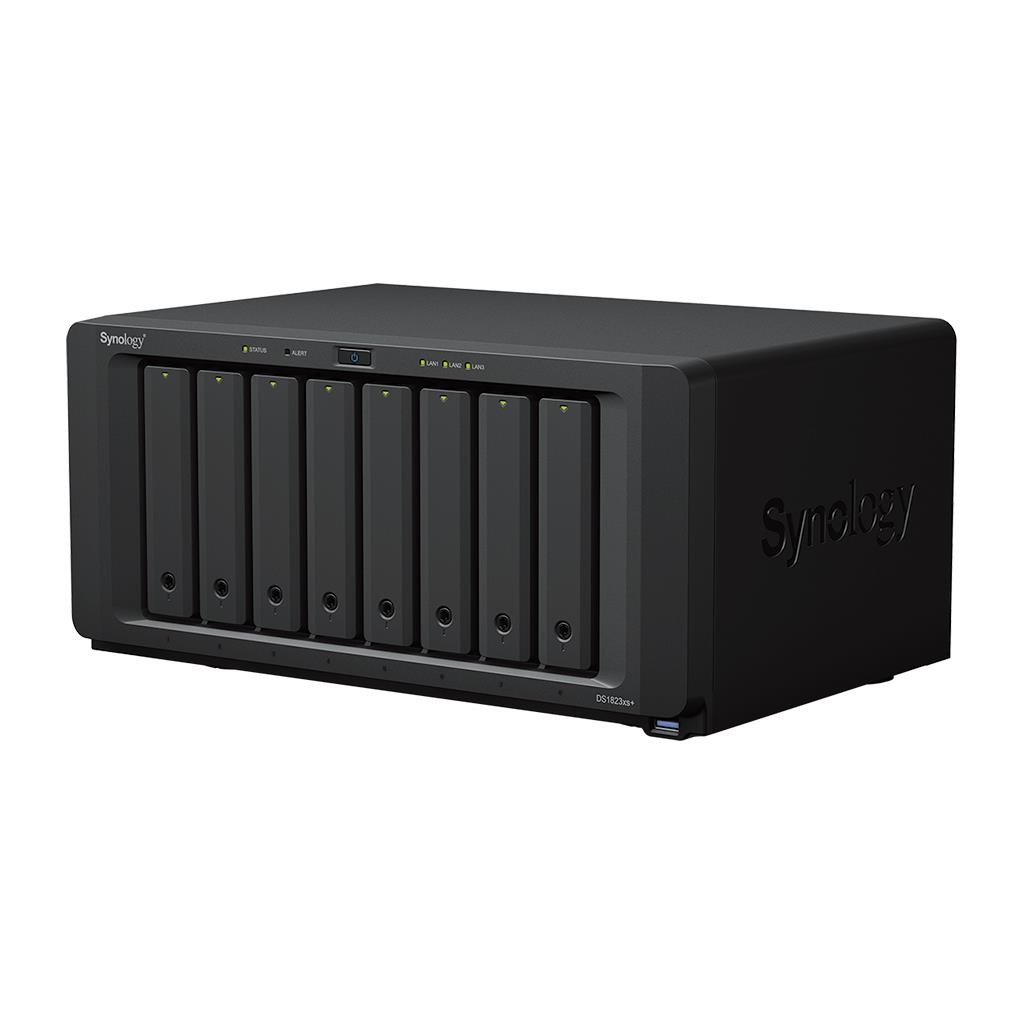 Synology DS1823xs+ DiskStation (4C/ RyzenV1780B/ 3, 35-3, 6GHz/ 8GBRAM/ 8xSATA/ 2xM.2/ 3xUSB3.2/ 2xGbE/ 1x10GbE/ 1xPCIe)1 