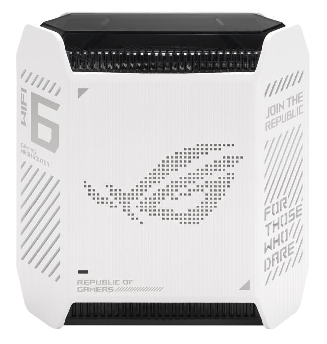 ASUS GT6 1-pack white Wireless AX10000 ROG Rapture Wifi 6 Tri-band Gaming Mesh System1 