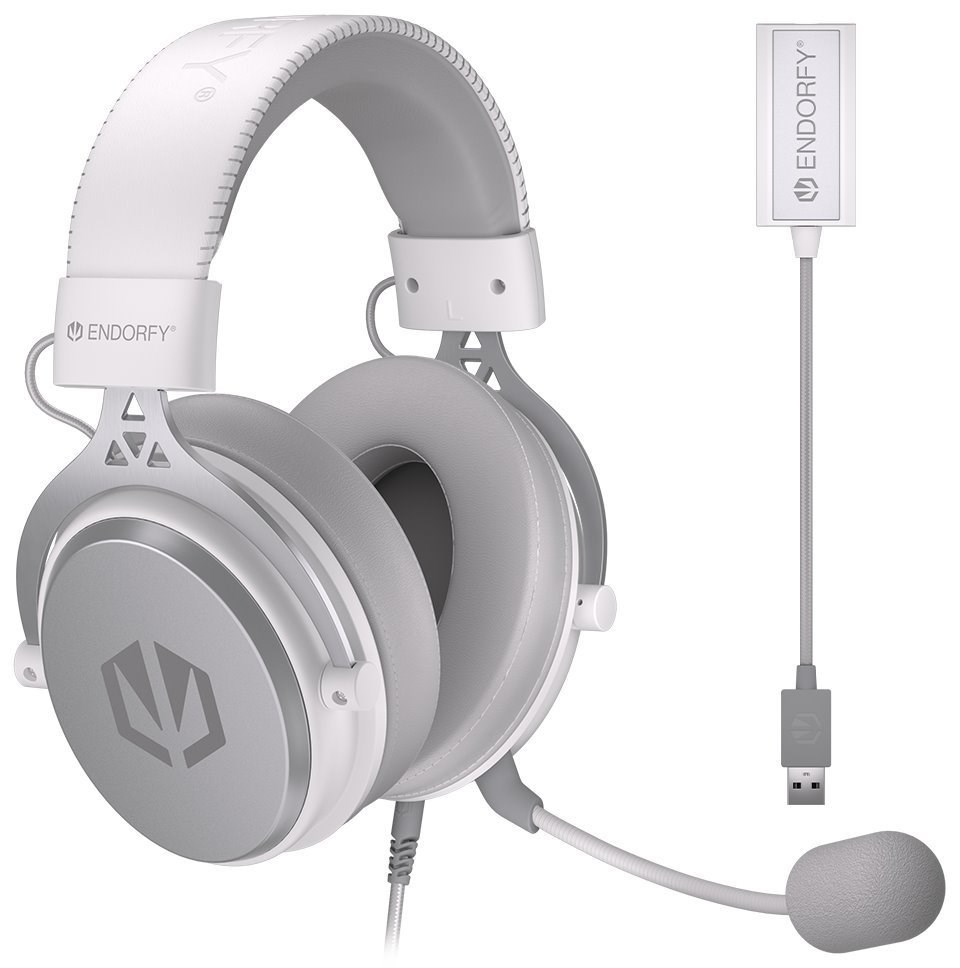 Endorfy headset VIRO Plus USB OWH / drátový / s odnímatelným mikrofonem / USB / bílý1 