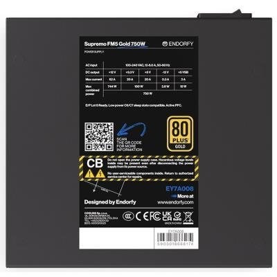 ENDORFY Zdroj Supremo FM5 Gold 750W,  120mm,  Plně modulární,  80 Plus Gold3 
