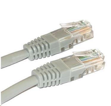 XtendLan patch kábel Cat6,  UTP - 0, 25m,  sivý (predaj po 10 ks)0 