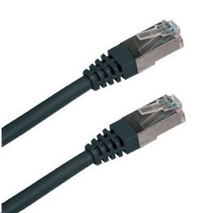 XtendLan patch kábel Cat5E,  FTP - 0, 5m,  čierny (predaj po 10 ks)0 