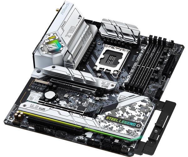 ASRock MB Sc LGA1700 Z790 STEEL LEGEND WIFI,  Intel Z790,  4xDDR5,  1xDP,  1xHDMI,  WI-FI3 