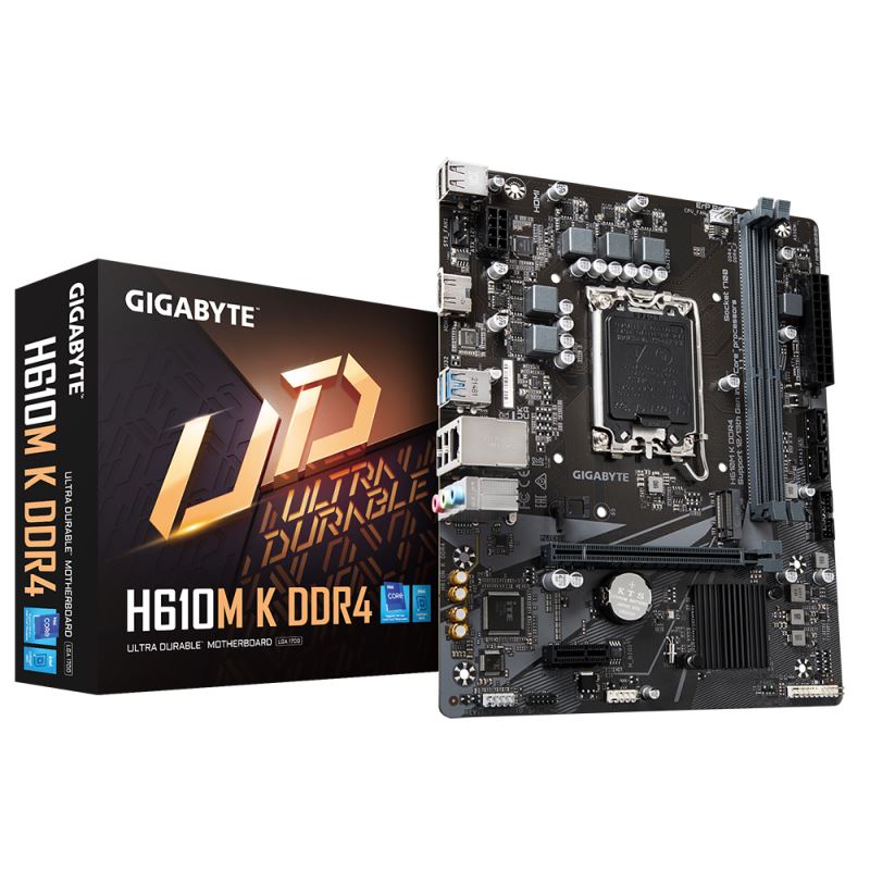 GIGABYTE MB Sc LGA1700 H610M K DDR4,  Intel H610,  2xDDR4,  1xHDMI,  mATX0 