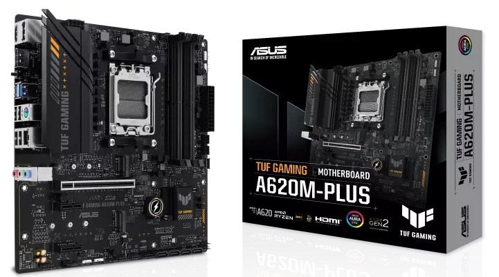 ASUS MB Sc AM5 TUF GAMING A620M-PLUS, AMD A620, 4xDDR5, 1xHDMI, 2xDP, mATX0 