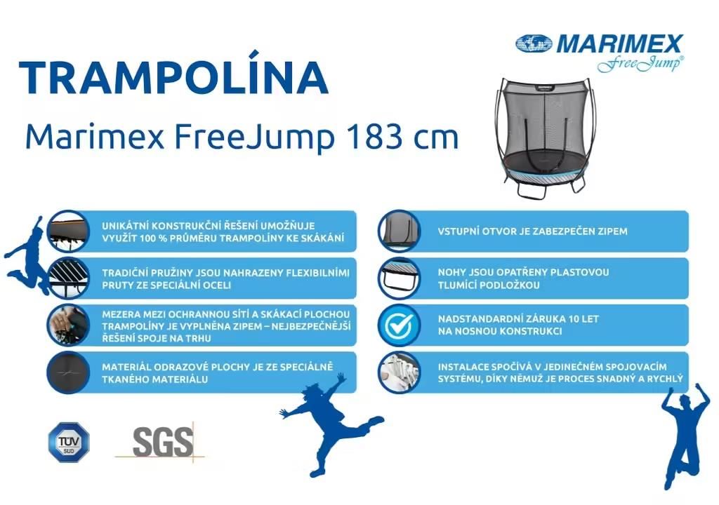 Marimex Trampolína bezpružinová Free Jump183 cm2 