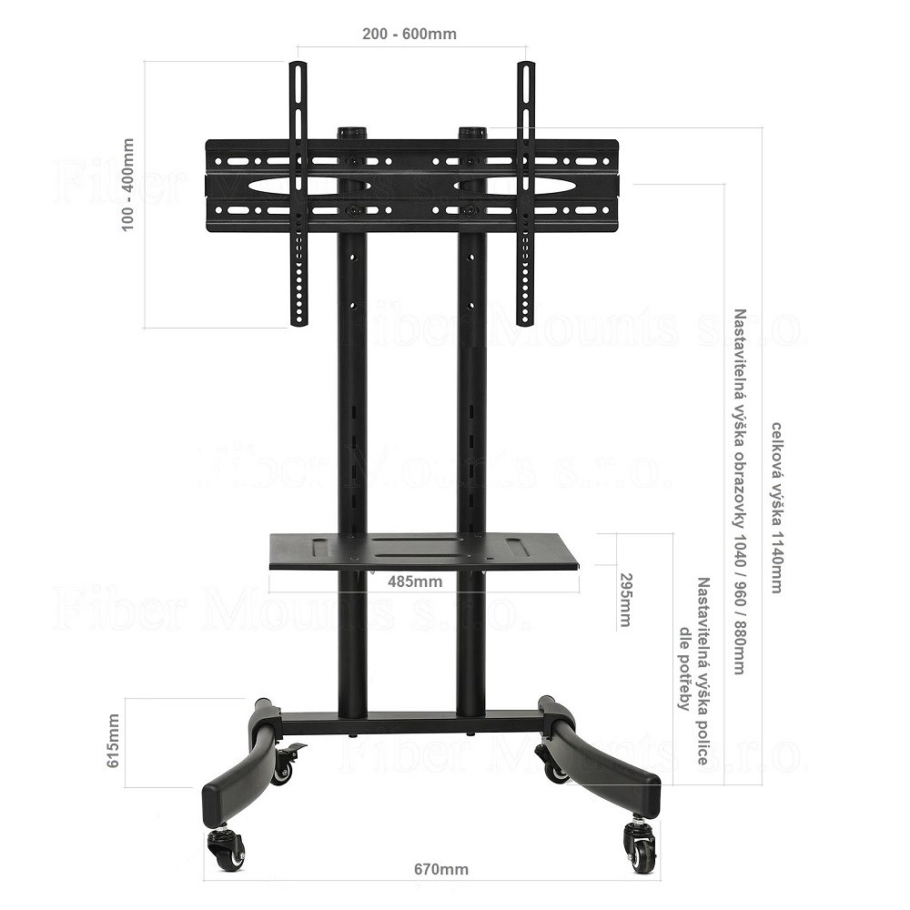 Tv stojan Fiber Mounts M7C393 