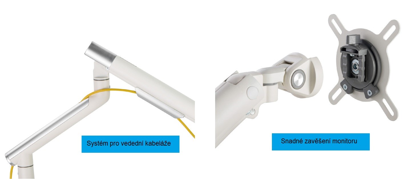 Prémiový stolní držák monitoru Fiber Mounts M4C372 
