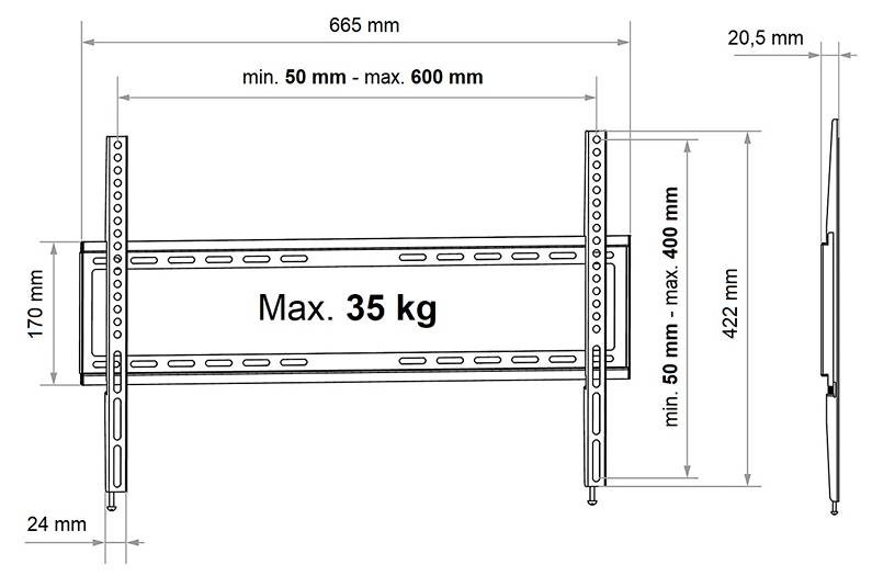 Fixní TV držák Fiber Mounts FM02
0 