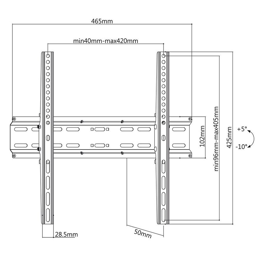 Sklopný držák Tv Fiber Mounts M7C483 