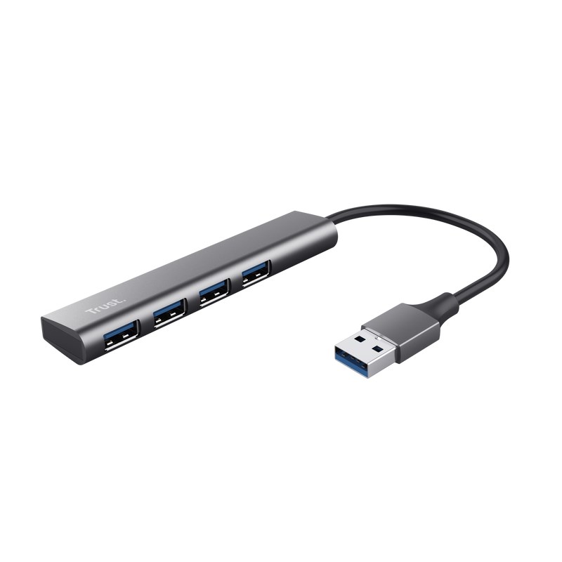 TRUST Rozbočovač Halyx Aluminium 4 Port USB 3.2 Gen1 Hub0 