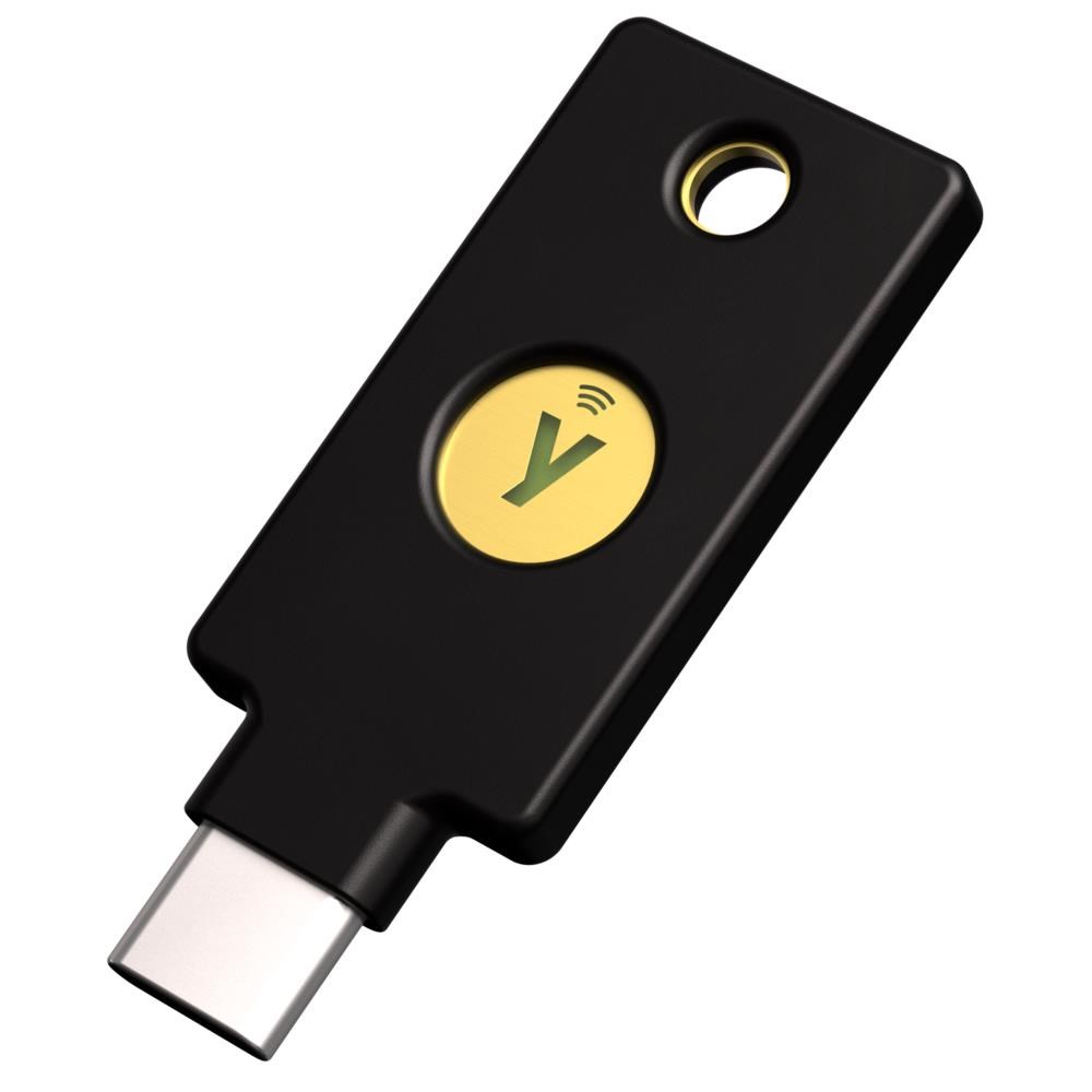 Security Key C NFC - USB-C,  podporující vícefaktorovou autentizaci (NFC),  podpora FIDO2 U2F,  voděodolný0 