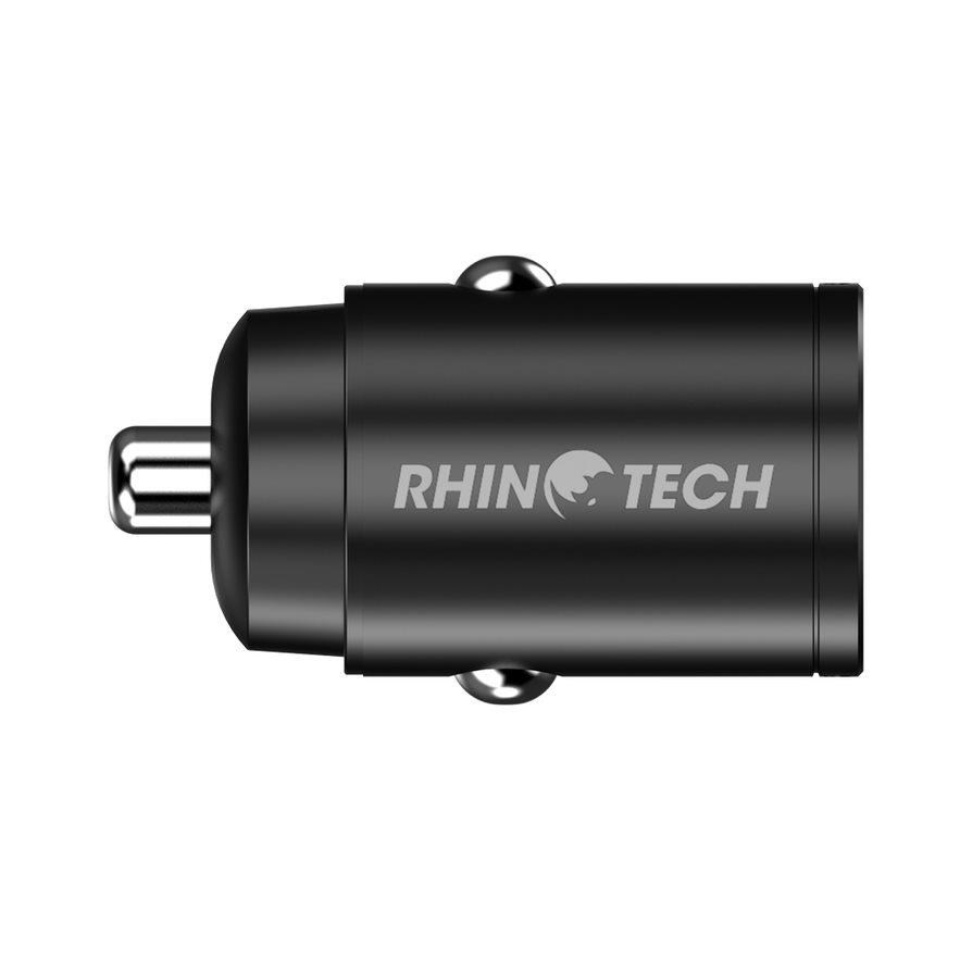 RhinoTech MINI Nabíječka do auta USB-C + USB-A 30W černá0 