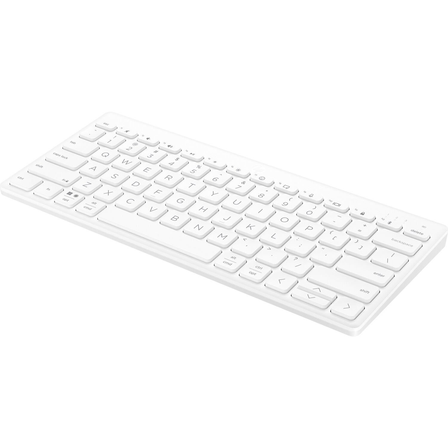 HP 350 Compact Multi-Device Keyboard White - CZ&SK lokalizace - kompaktní klávesnice BT pro více zařízení0 