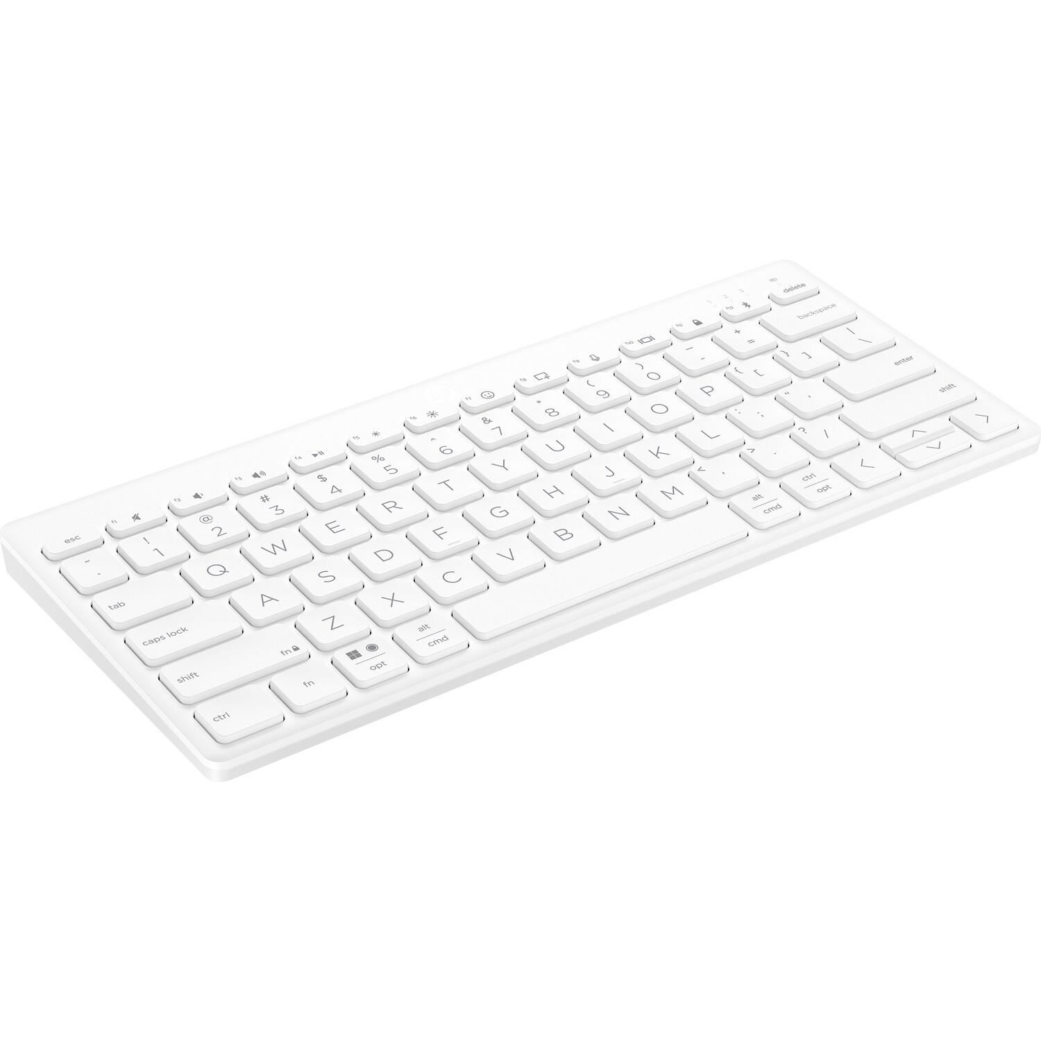 HP 350 Compact Multi-Device Keyboard White - CZ&SK lokalizace - kompaktní klávesnice BT pro více zařízení5 