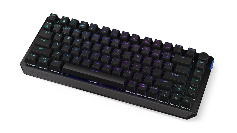 Endorfy Thock 75% Red/ Drôtové/ Bezdrôtové/ US layout/ Čierna
