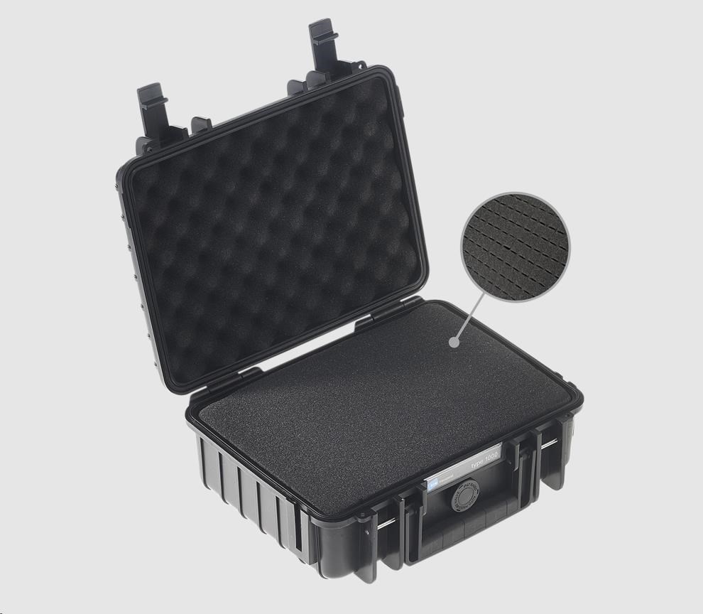 BW Outdoor Cases Type 1000 BLK SI (pre-cut foam)1 