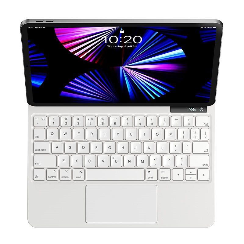 Baseus pouzdro s klávesnicí Brilliance Series Pro pro Apple iPad 10 2022 10.9"",  bílá4 