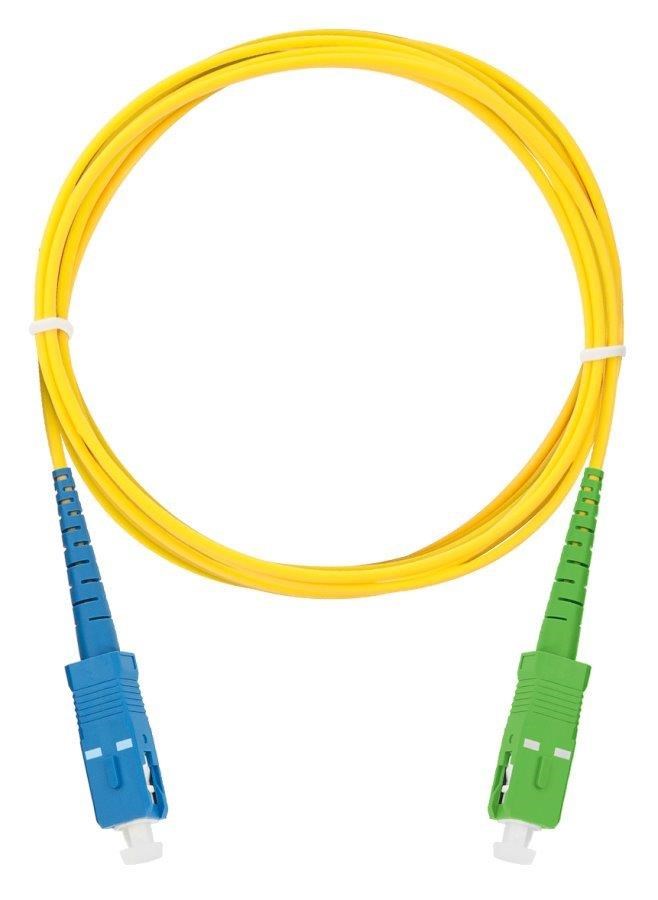 XtendLan simplexní patch kabel SM 9/125, OS2, SC-SC(APC), LS0H, 1m0 
