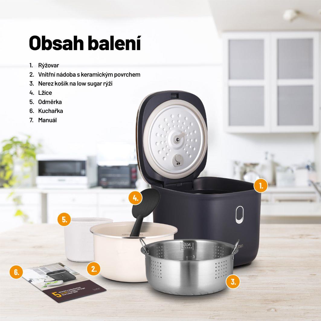 Lauben Low Sugar Rice Cooker 3000AT - rýžovar2 