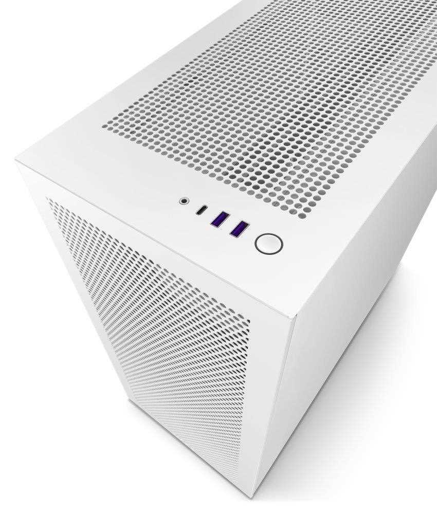 Skriňa NZXT H7 Flow edition / ATX / 2x120 mm ventilátor / USB-C / 2x USB / sklenená bočnica / sieťovaný panel / biela0 