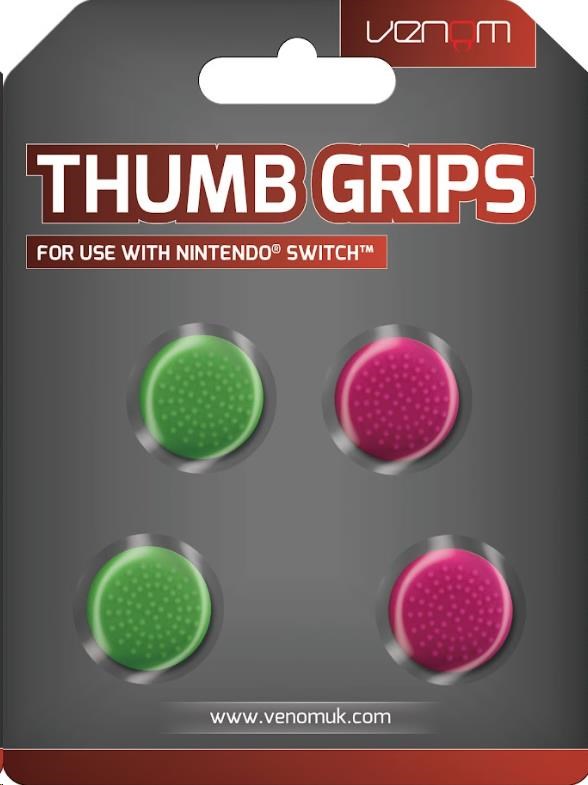 VENOM VS4917 Nintendo Switch Thumb Grips (4x) - Pink and Green1 