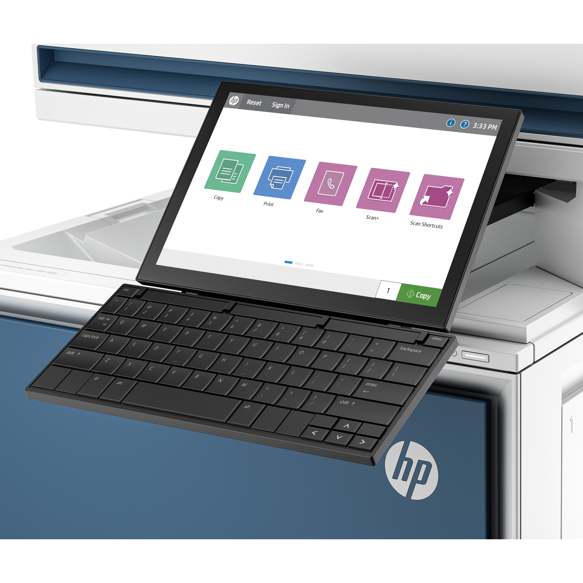 HP Color LaserJet Enterprise MFP 5800zf flow (A4,  43 strán za minútu,  USB 3.0,  Ethernet,  Tlač/ skenovanie/ kopírovanie,  F7 