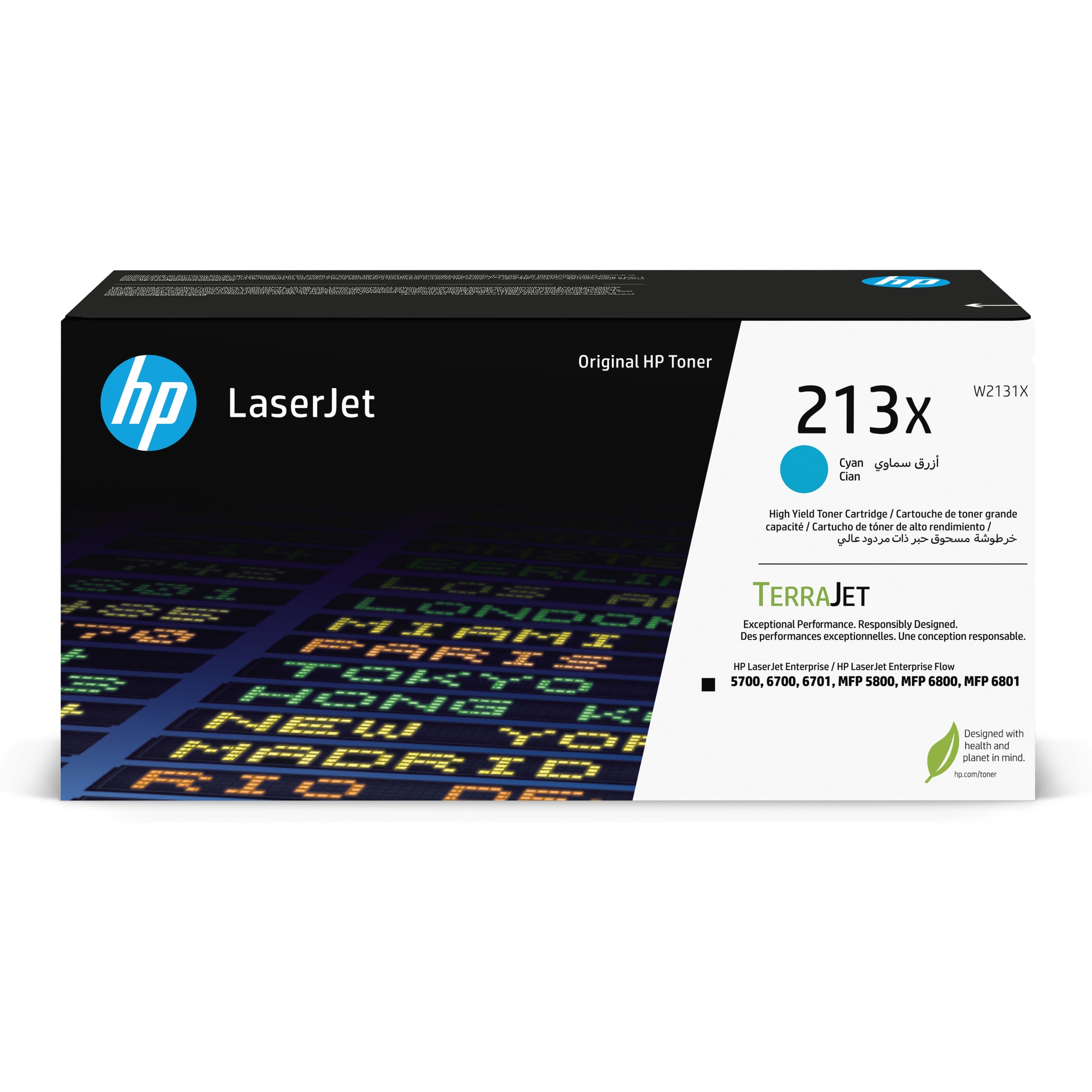 HP 213X Cyn Original LaserJet Toner Crtg (6, 000 pages)0 