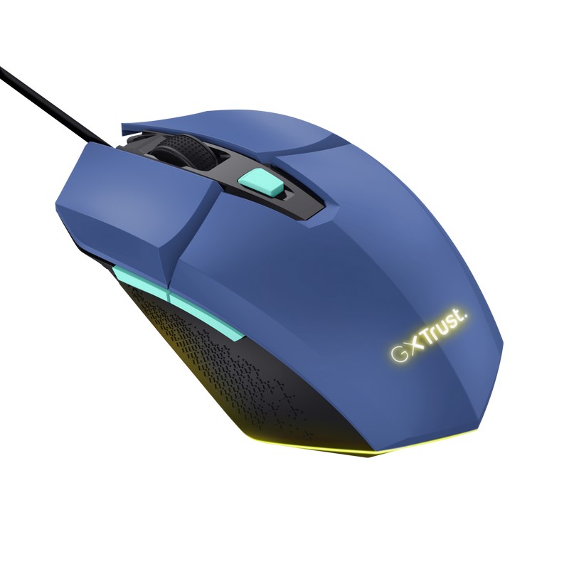 TRUST myš GXT 109B FELOX Gaming Mouse,  optická,  USB,  modrá1 